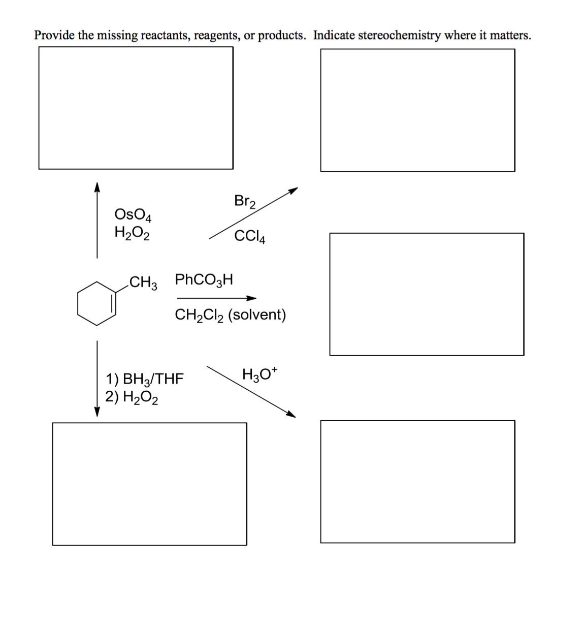 Solved Provide The Missing Reactants, Reagents, Or Products. | Chegg.com