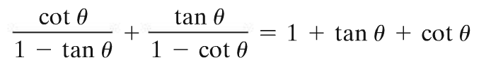 Solved cot ? 1-tan ? tan ? 1-cot ? 1 + tan ? + cot ? | Chegg.com