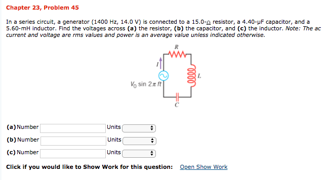 Solved Chapter 23, Problem 45 In a series circuit, a | Chegg.com