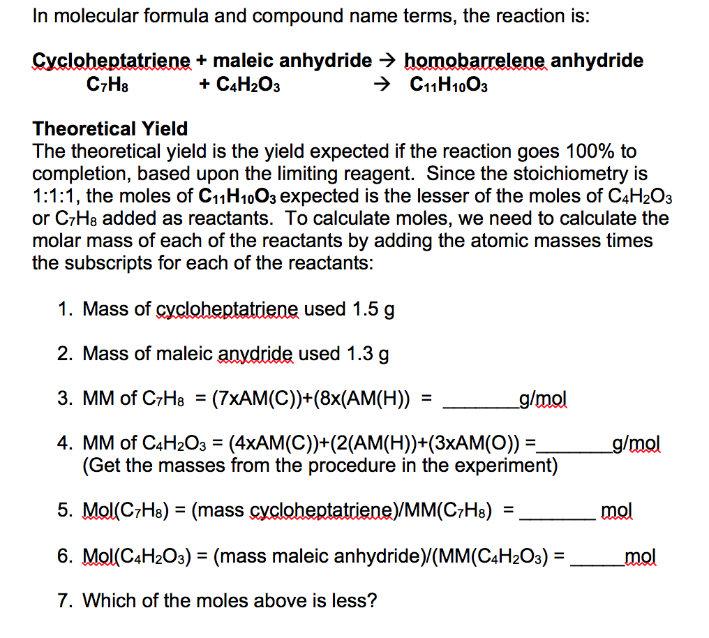 Solved In molecular formula and compound name terms, the | Chegg.com