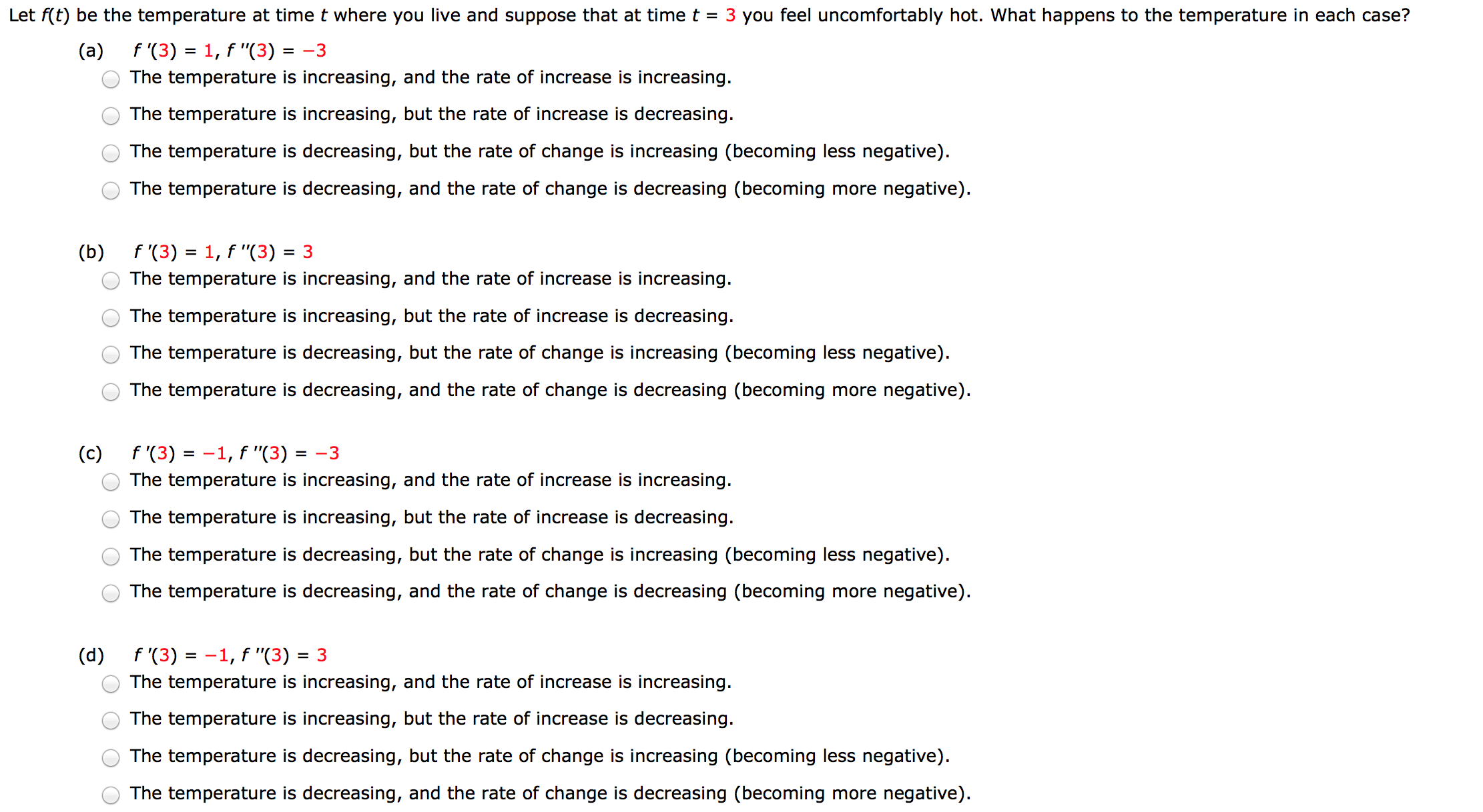Solved Let f(t) be the temperature at time t where you live