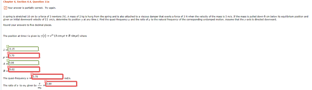 Solved Chapter 4, Section 4.4, Question 11a Your answer is  Chegg.com