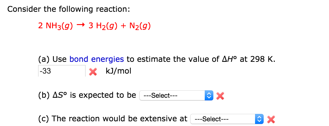 Solved Use Bond Energies To Estimate The Value Of ?H° At | Chegg.com