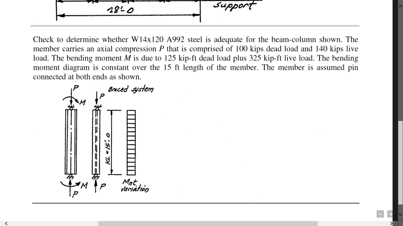 Check to determine whether W 14x120 A992 steel is | Chegg.com