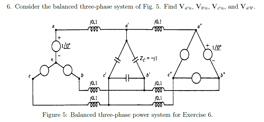 Solved Consider The Balanced Three-phase System Of Fig. 5. | Chegg.com