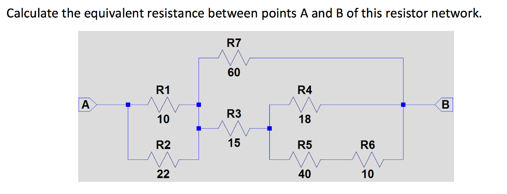 Solved Calculate the equivalent resistance between points A | Chegg.com