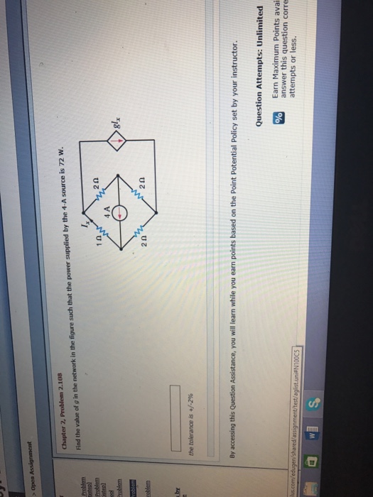 solved-find-the-value-of-g-in-the-network-in-the-figure-such-chegg