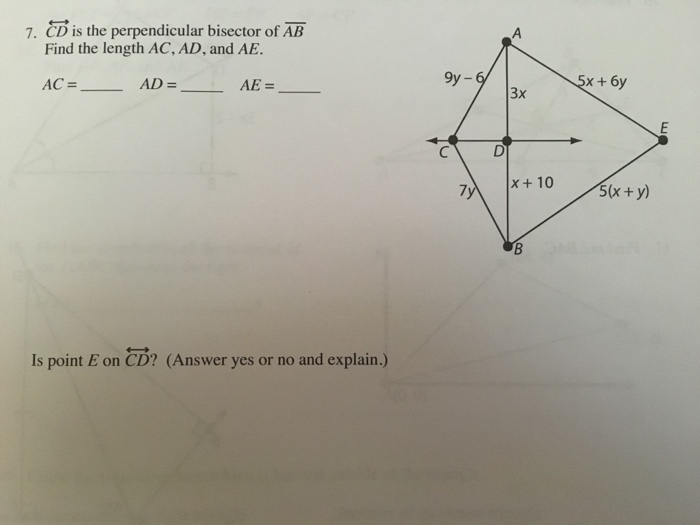 solved-cd-is-the-perpendicular-bisector-of-ab-find-the-chegg