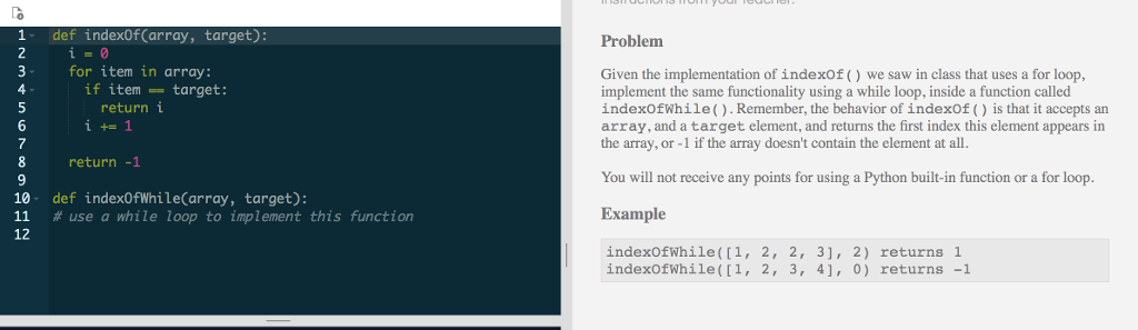Solved Problem Given the implementation of indexOf() we | Chegg.com