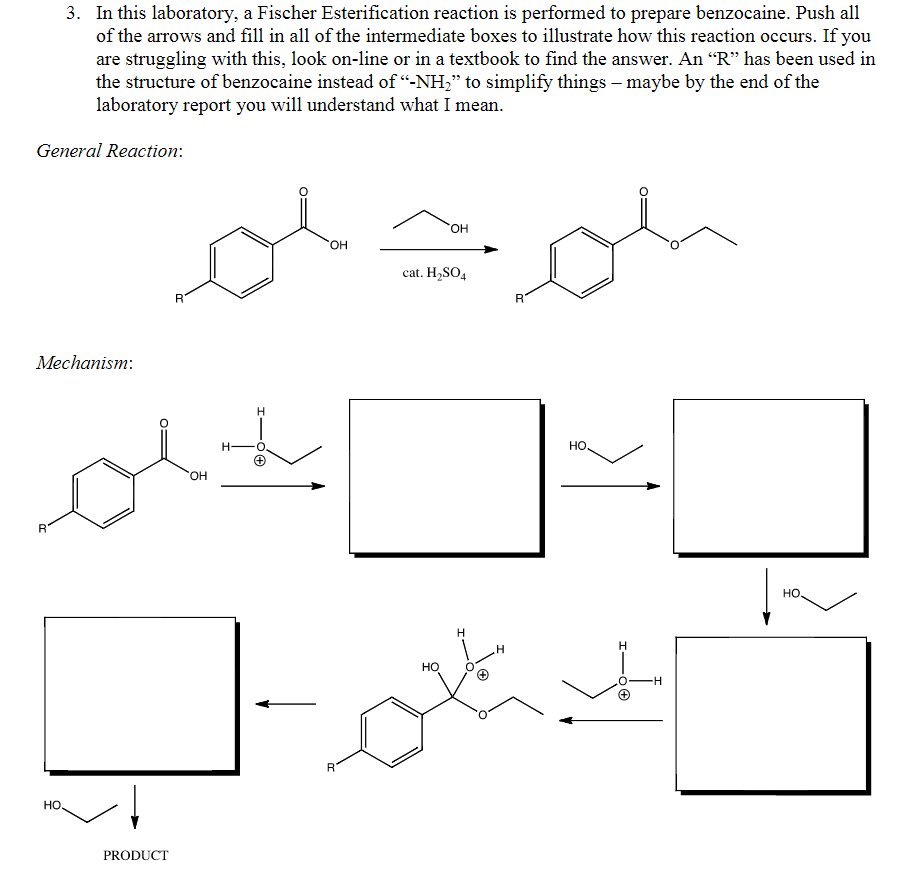 Solved 3. In this laboratory, a Fischer Esterification | Chegg.com