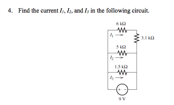 Solved Find The Current I1, I2, And I3 In The Following | Chegg.com