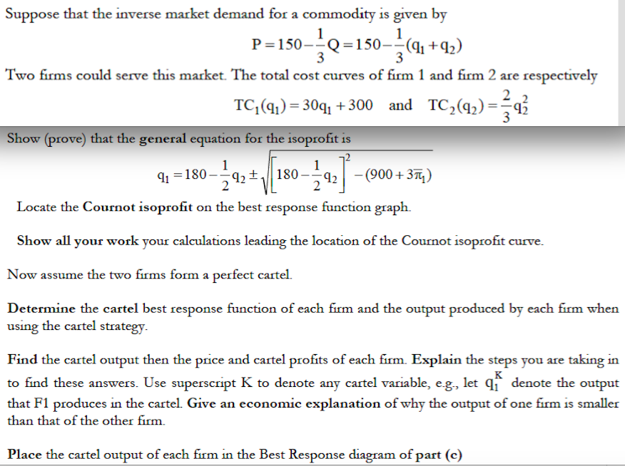 Solved Suppose That The Inverse Market Demand For A | Chegg.com