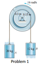 Solved 1. (based On 18-8 In The Text) The Double Pulley | Chegg.com