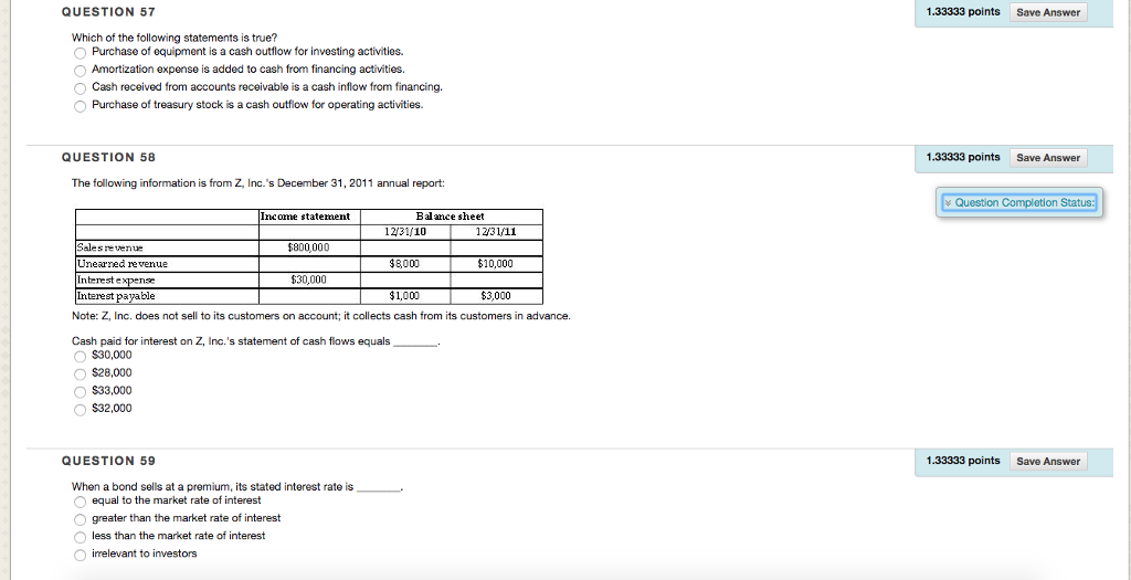 Which Of The Following Statements Is True Of Amortization Solved Which of the following statements is true? Purchase | Chegg.com