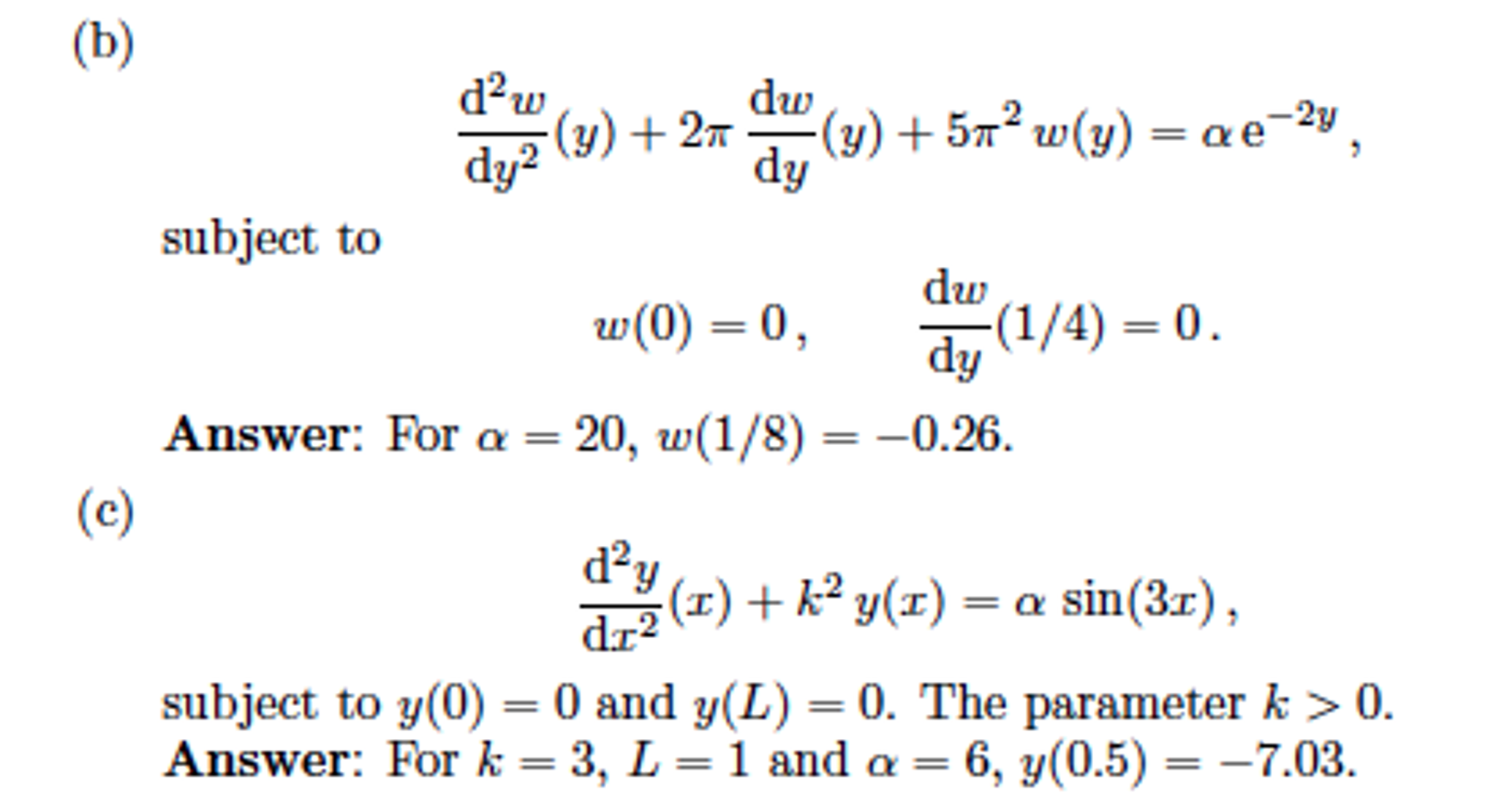 Solved Solve using the method of undetermined coefficients | Chegg.com