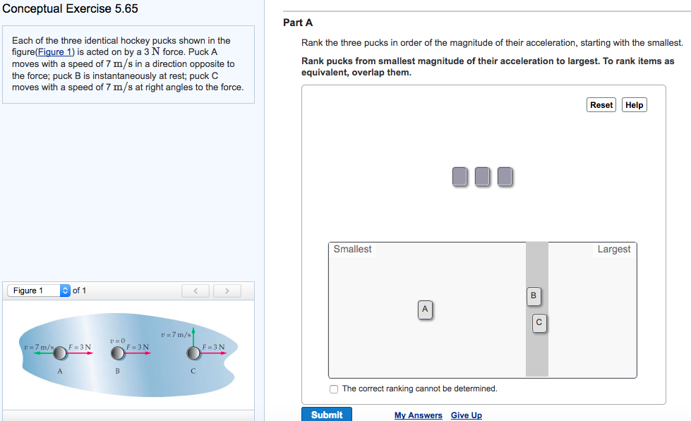 Solved Each of the three identical hockey pucks shown in the