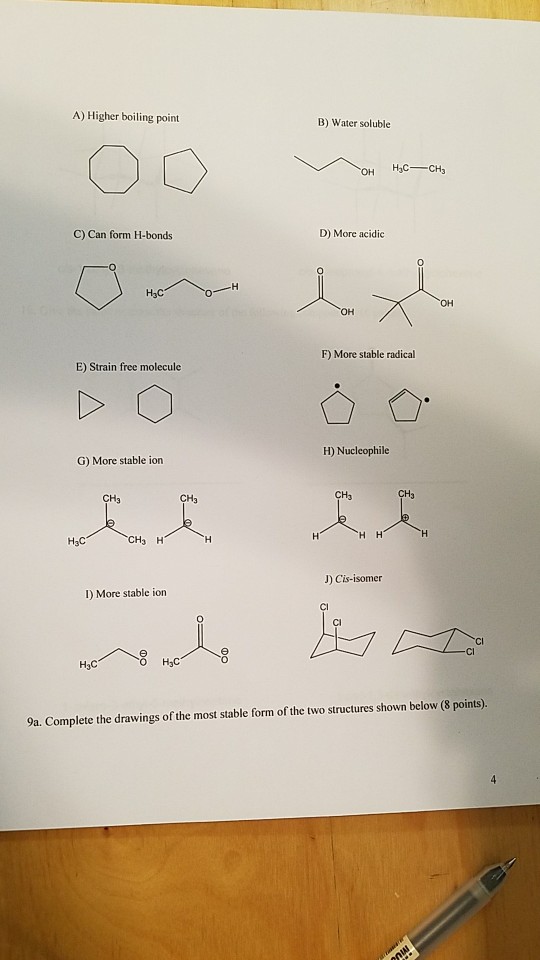 Solved 1. Circle any of the molecules shown below that are | Chegg.com