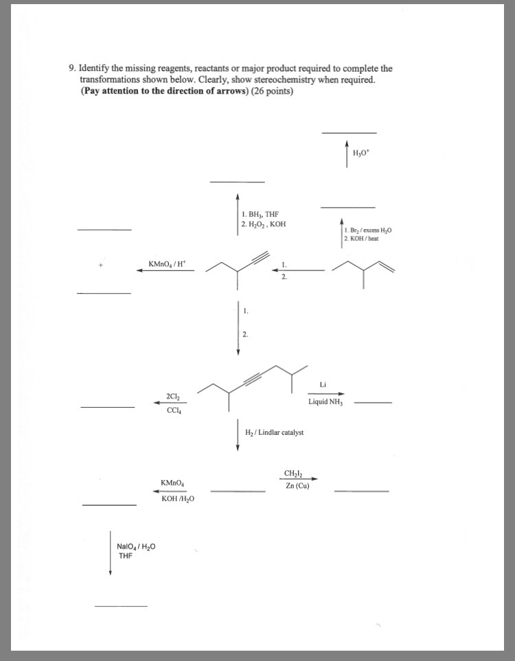 Solved Identify The Missing Reagents, Reactants Or Major | Chegg.com