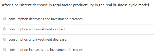 Solved After a persistent decrease in total factor | Chegg.com