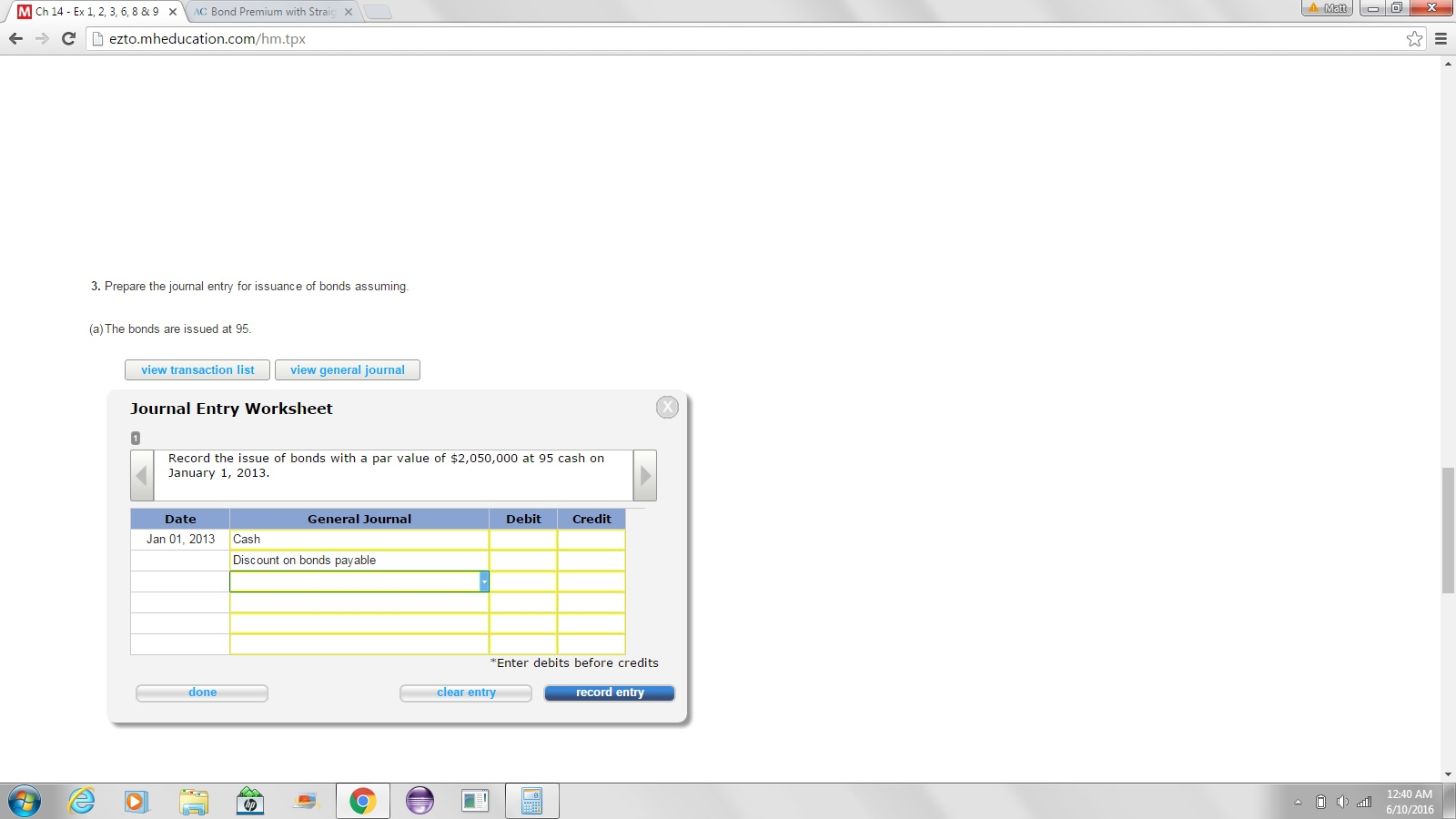 Solved Prepare the journal entry for issuance of bonds Chegg com