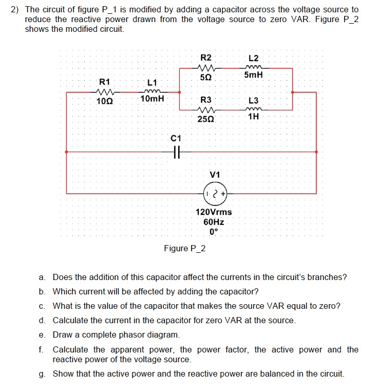 Solved The circuit of figure P_1 is modified by adding a | Chegg.com