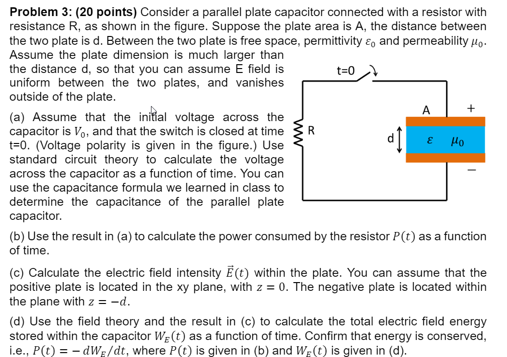 Parallel Plate Capacitor Theory