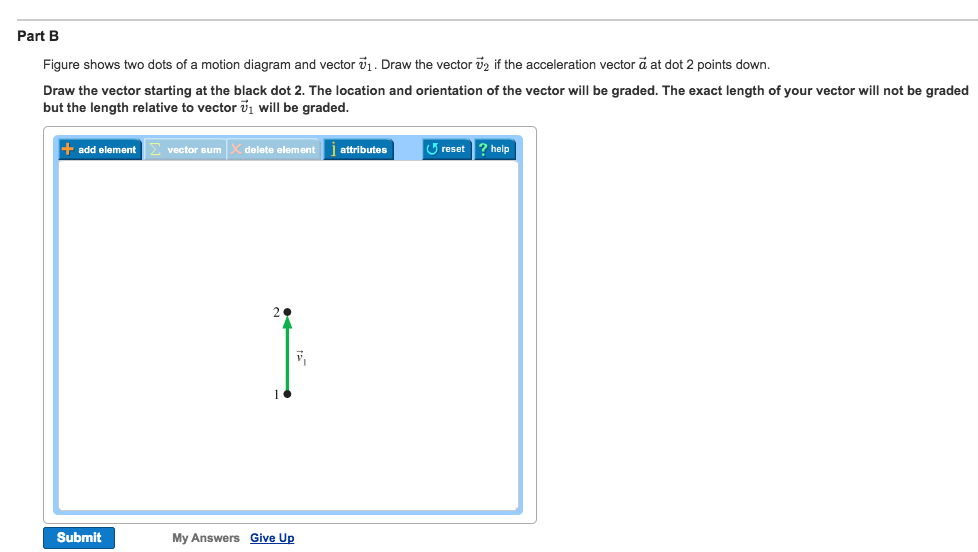 Solved Part A Figure shows two dots of a motion diagram and