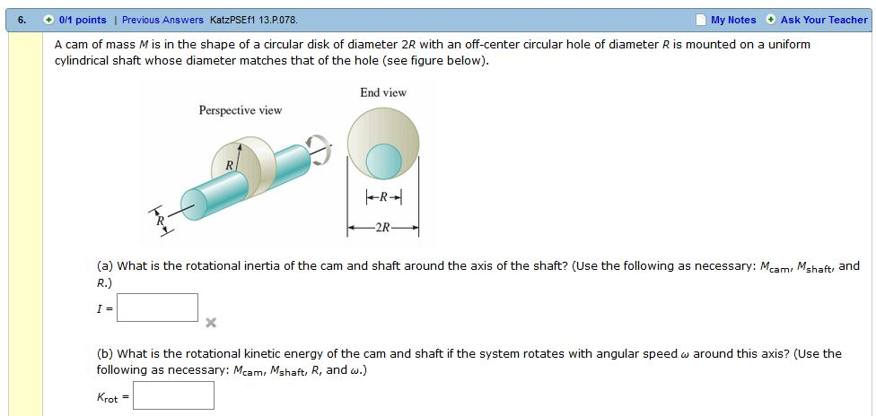 Solved 6 011 Points Previous Answers KatzPSEf1 13 P078 Chegg