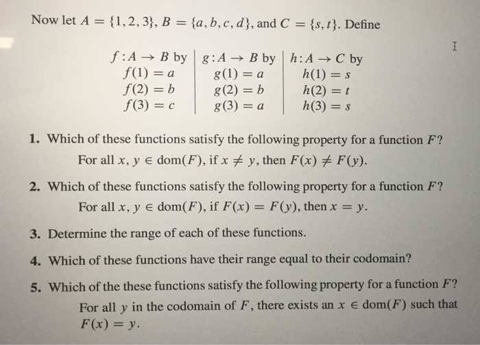 Solved Now Let A = {1,2, 3}, B = {a.b,c,d},andC = {s.t}. | Chegg.com