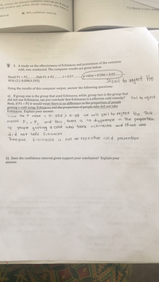 solved-the-indicated-conjalene-intervals-fo-ae-prodins-and-chegg