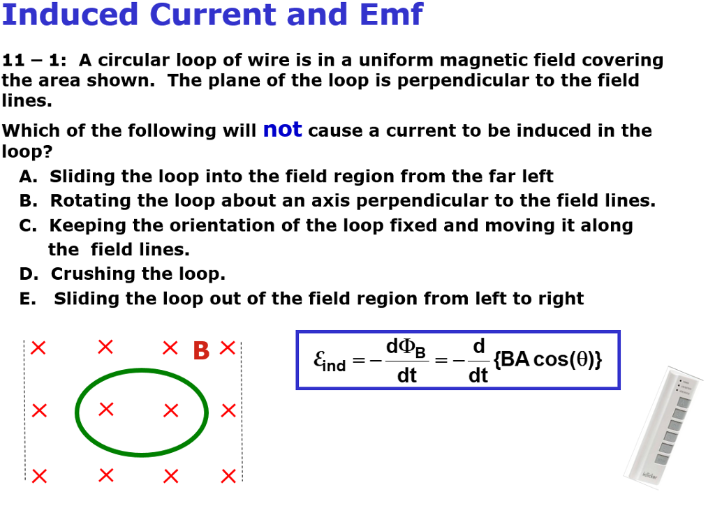Solved A circular loop of wire is in a uniform magnetic | Chegg.com