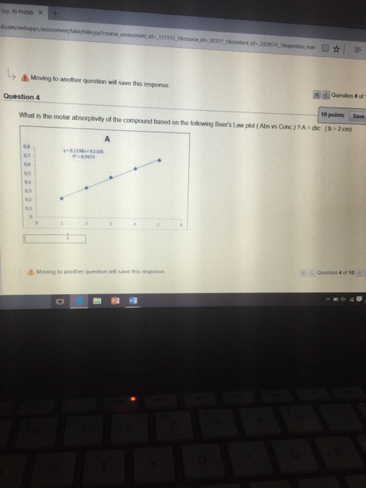 Solved what is the molar absorptivity of the compound based