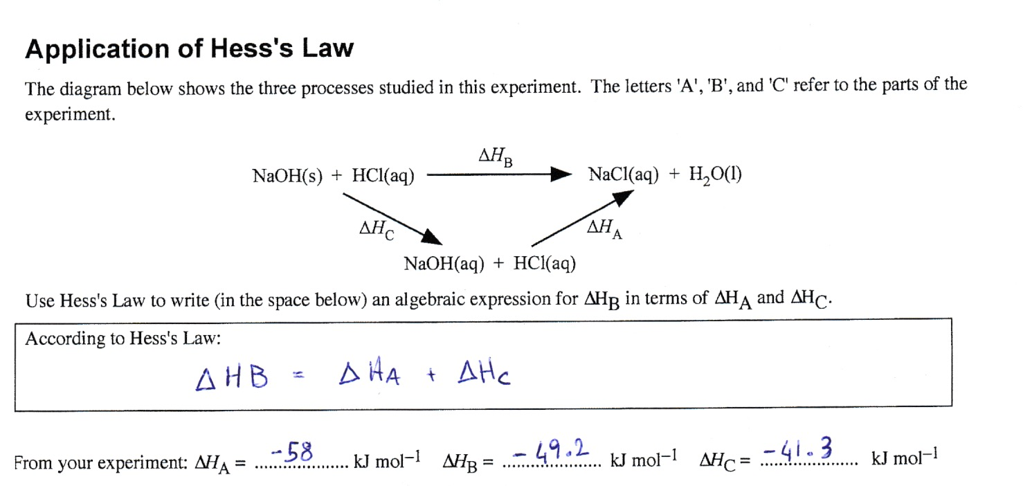 Solved Hi, I have a problem with enthalpy problem. I have | Chegg.com
