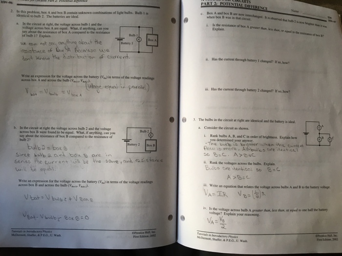 In this problem box a and box b contain unknown