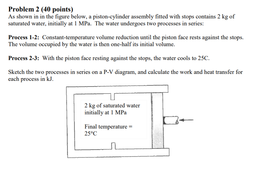 piston cylinder thermodynamics calculator