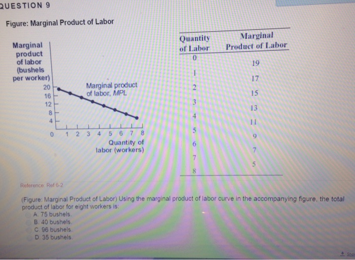 Solved Figure: Marginal Product of Labor Using the marginal | Chegg.com