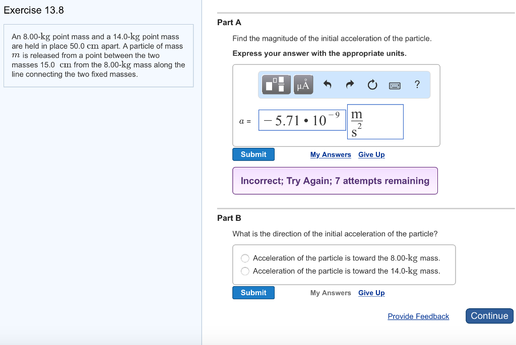 Solved An Kg Point Mass And A Kg Point Mass Are Chegg Com