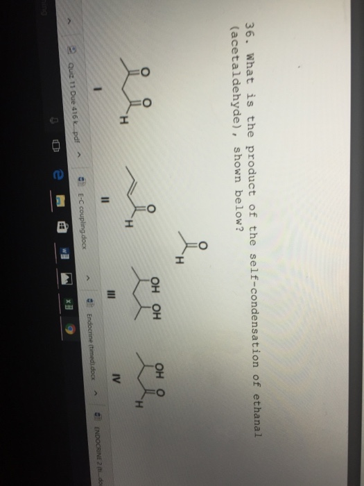 Solved What is the product of the self-condensation of | Chegg.com