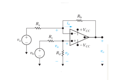 Solved Design a difference amplifier shown in the following | Chegg.com