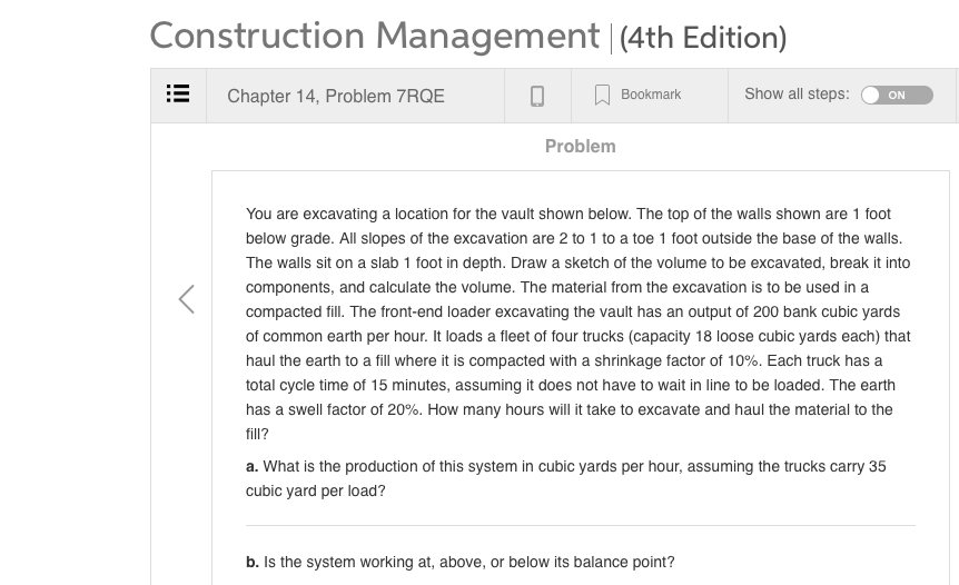 Solved Construction Management (4th Edition) Chapter 14, | Chegg.com