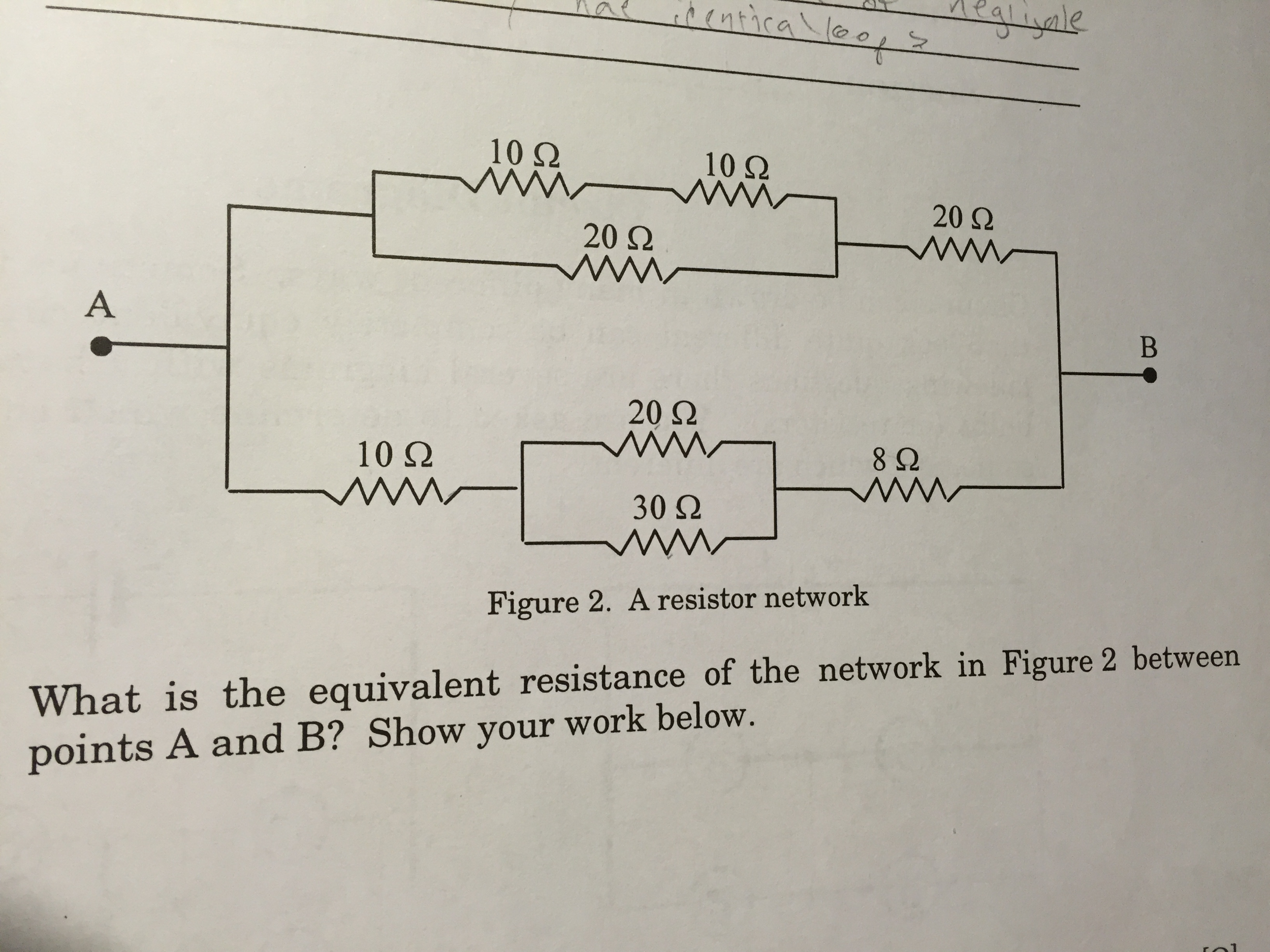 Solved What is the equivalent resistance of the network in