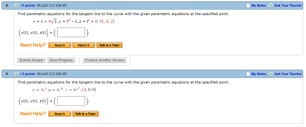 solved-find-parametric-equations-for-the-tangent-line-to-the-chegg