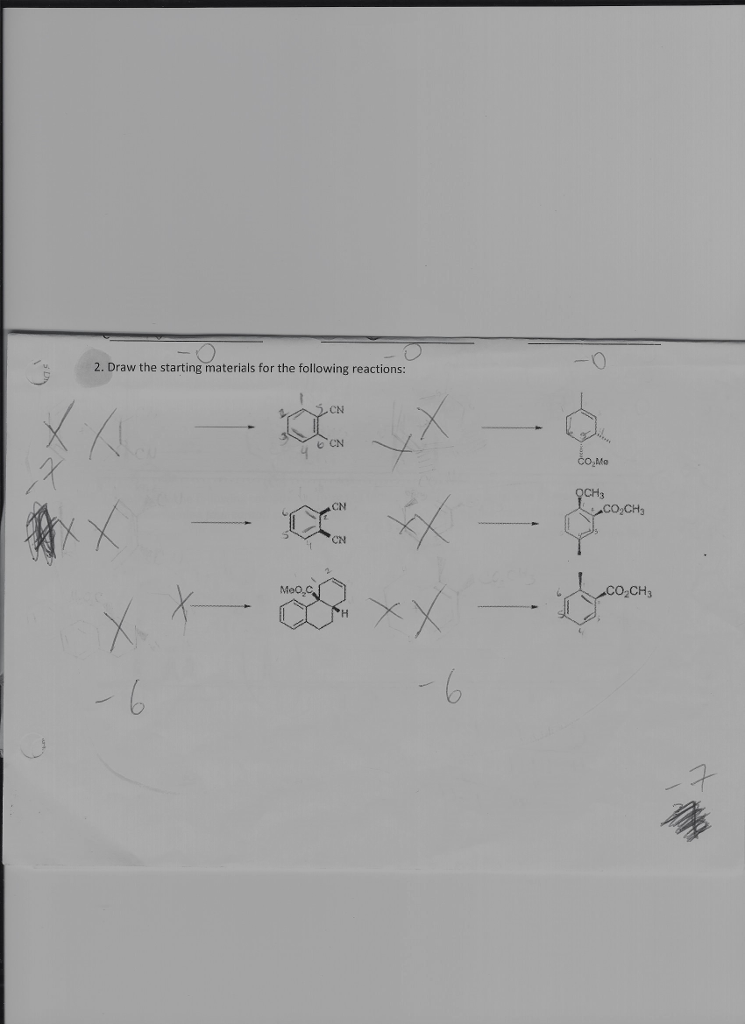 Solved Draw the starting materials for the following | Chegg.com