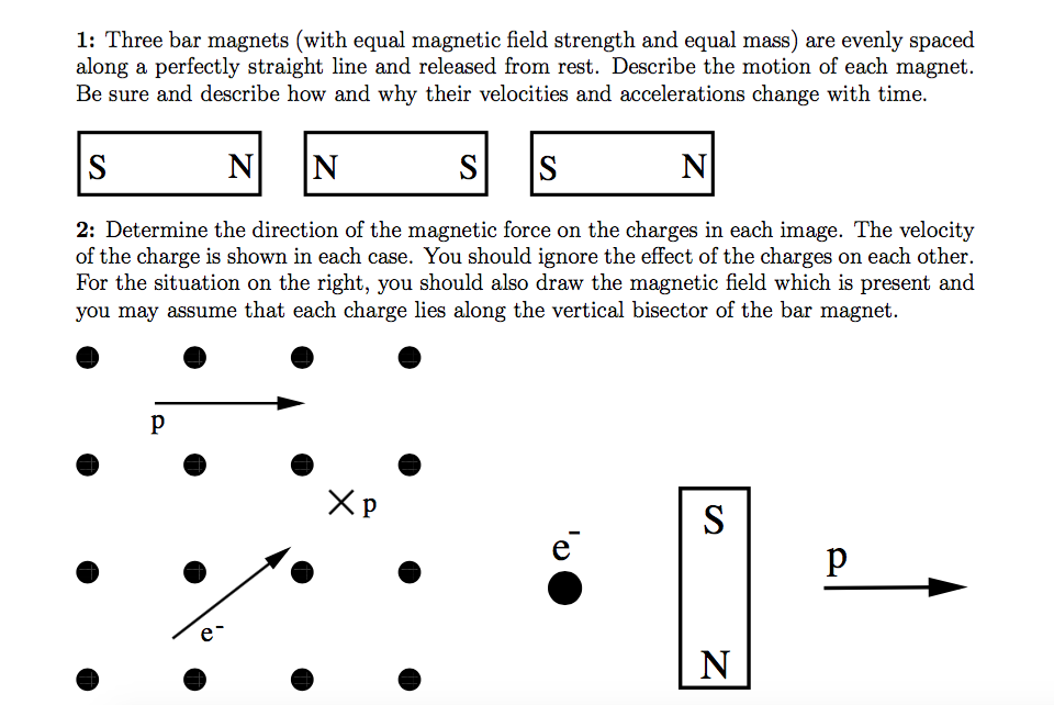 Solved Three bar (with equal field strength