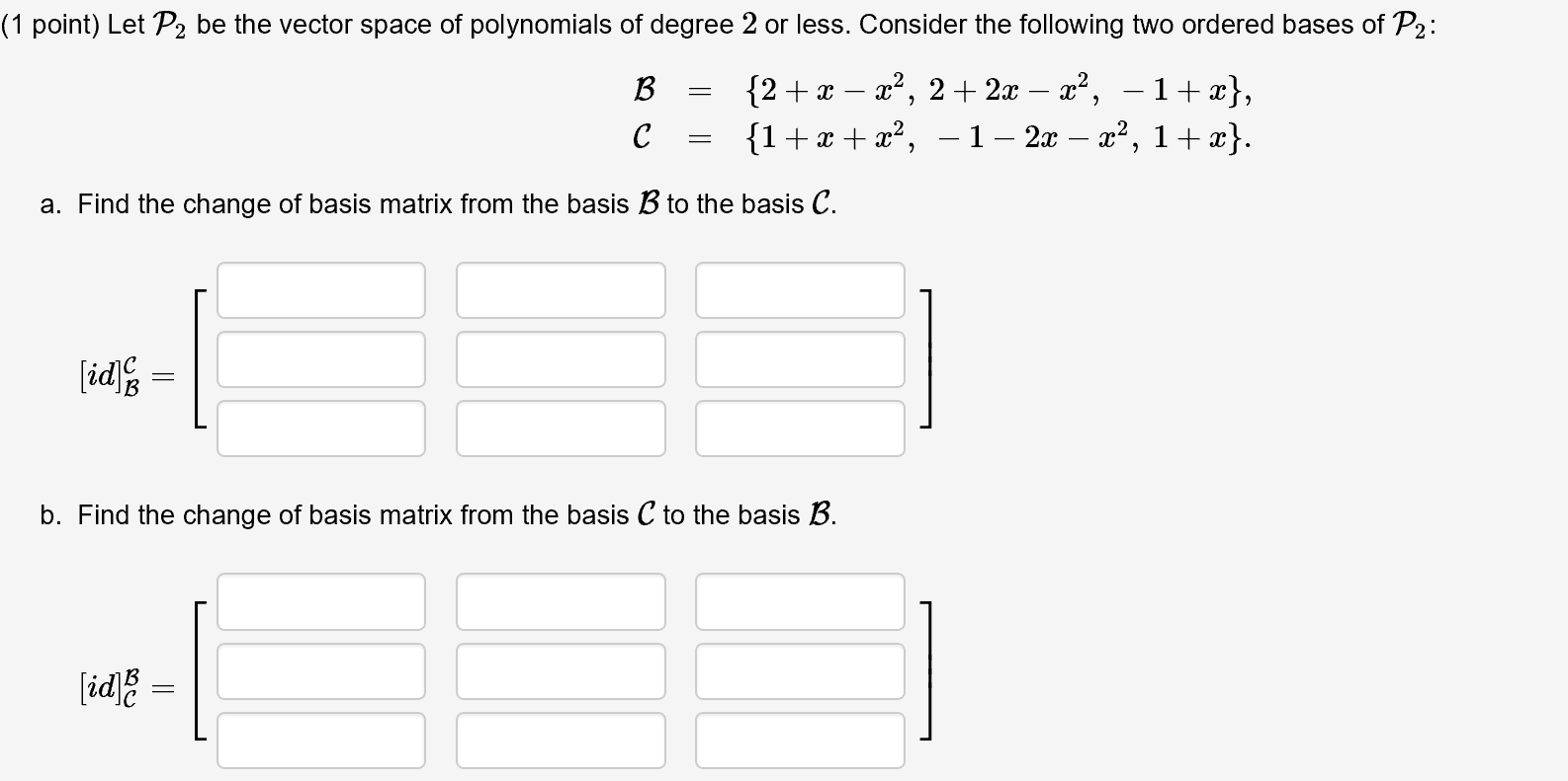 Solved Let P2 be the vector space of polynomials of degree 2