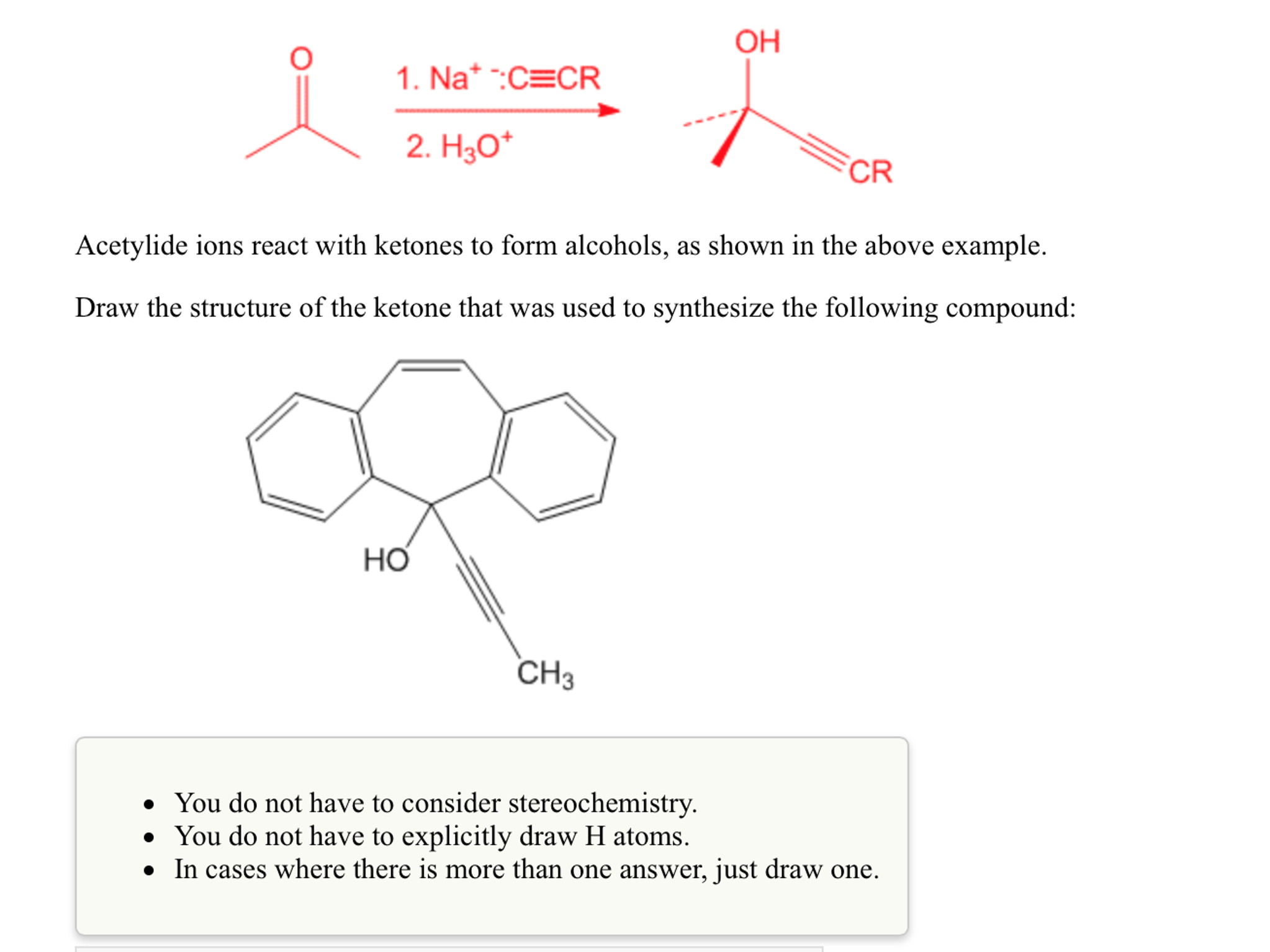 Ketone Structure Examples