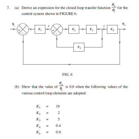 Solved Derive an expression for the closed loop transfer | Chegg.com