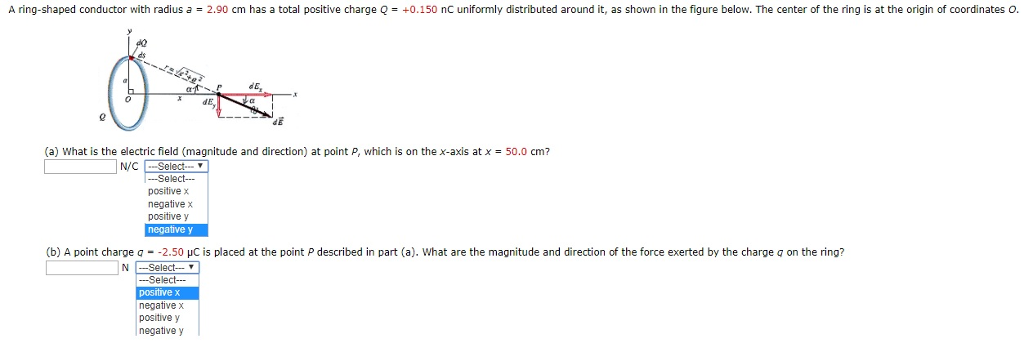 Solved A ring-shaped conductor with radius a = 2.90 cm has a | Chegg.com