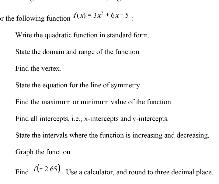 solved-for-the-following-function-f-x-3x-2-6x-5-chegg