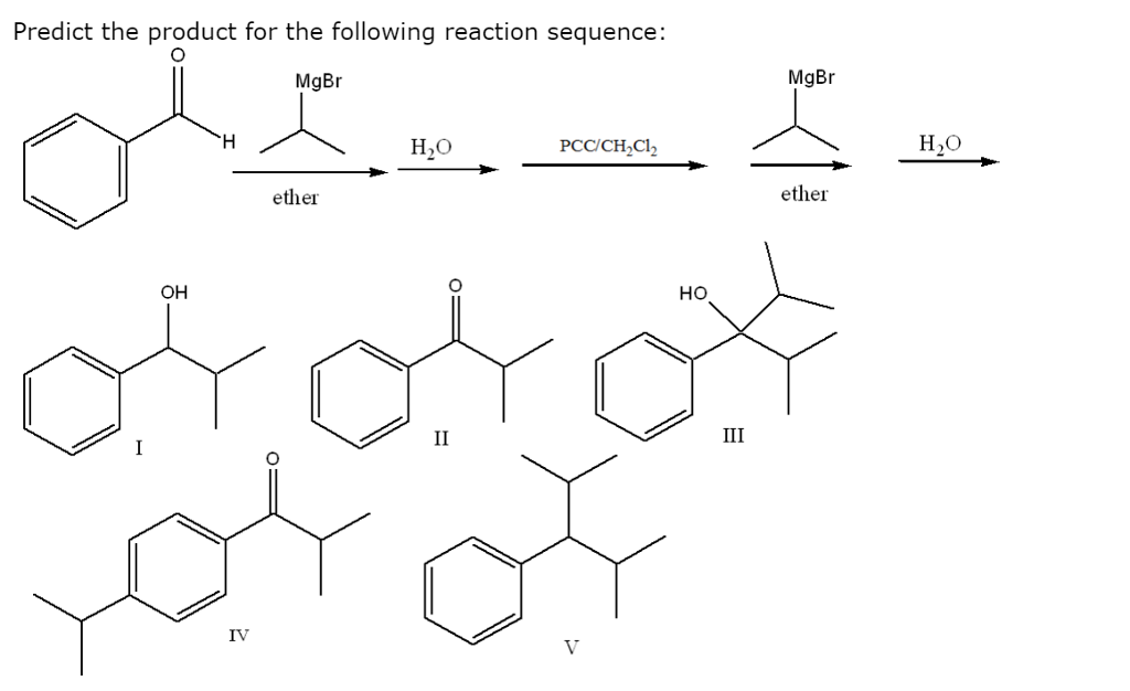 Solved Predict the product for the following reaction | Chegg.com